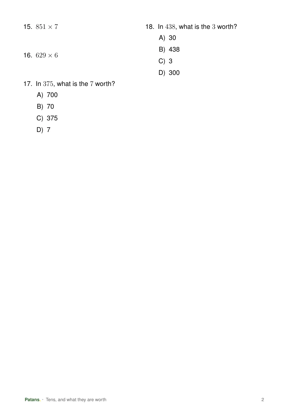 Eighteen on paper, page 2